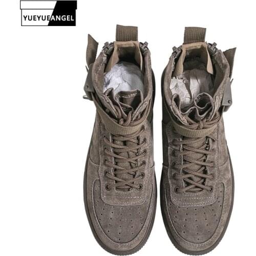 New Fashion Men High Top Ankle Boots Winter Fleece Lining Warm Shoes Hip Hop Leather Shoes Streetwear Trainers Sneakers Boots