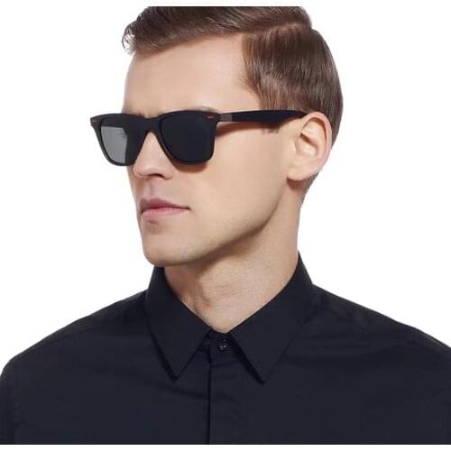 Men Glasses Vintage Polarized Light Square Sunglasses Fashion Luxury Designer Glasses For Driving a car Women Decorative UV400