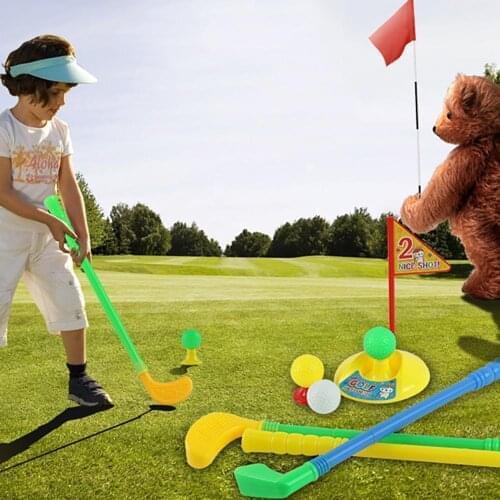Mini Multicolor Golf Club Set Golfer Game Outdoor Sports Garden Summer Kids Toy