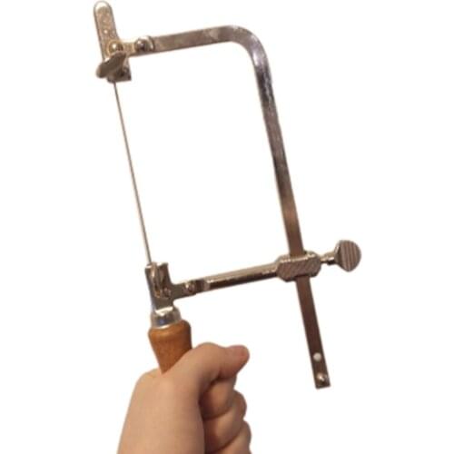 2021 New Wood Handle and Steel Frame Coping Saw Professional Adjustable Durable Saw