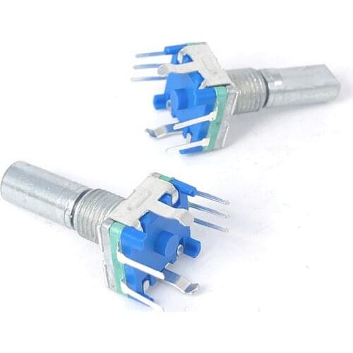 Original,Rotary encoder,code switch/EC11/ audio digital potentiometer,with switch,5Pin, handle length 20mm