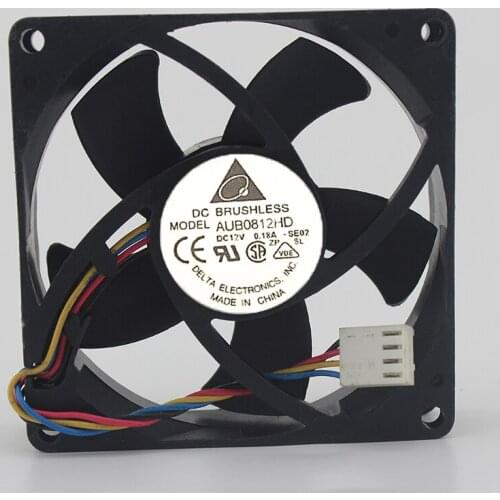 Genuine 8020 8 cm AUB0812HD three-wire 12V 0.18A fan