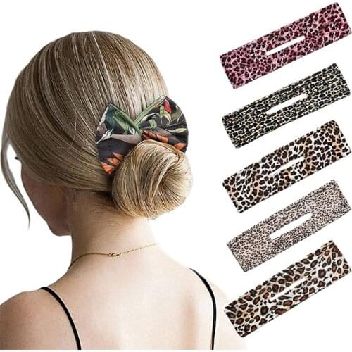 Twist Styling Headband Woman Print Multifunctional Magic Twister Clip Bow Blast Dressing Head Clip Hair Accessories For Women