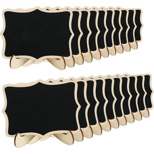 PPYY NEW -Mini Chalkboard Sign,20 Pack Small Chalkboards Blackboard for Weddings, Birthday Parties, Message Board Signs and Ev