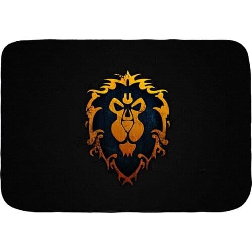 Alliance Horde World Craft DoorMat Mug Manga Plush Floor Rug Carpet Room Doormat Non-slip Mat Cartoon