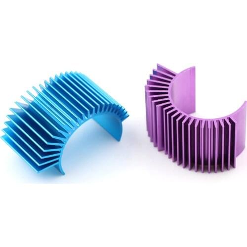 RC Parts Electric Car brushless Motor Heatsink Cover + Cooling Fan for 1:10 HSP RC Car 540 545 550 Size Motor Heat Sink BL/PP