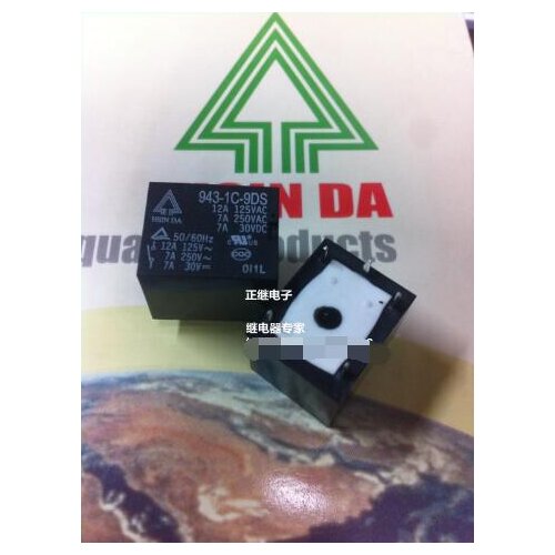 Relay 943-1C-9DS 5 feet 10A 9V 1 open 1 closed