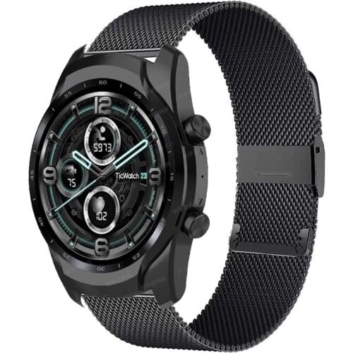 Wrist Band For Ticwatch Pro 2020 Strap For Ticwatch Pro 3 GPS/GTX/E2/S2 Metal Bracelet Replace Belt Smart Watch Accessories