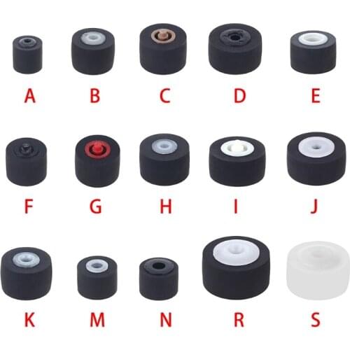 5pcs Different Size Car Retractor Press Belt Pulley Deck Audio- Pressure Recorder Press Belt Pulley Cassette Deck Pinroller Tape