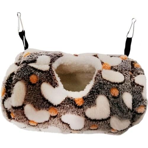 Warm Cotton Heart Parrot Hamster Sleeping Bag Squirrel Hammock Bird Sugar Glider Hanging Bed Cage Nest Small Pet Supply