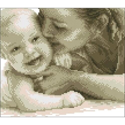 Hug baby patterns Counted Cross Stitch 11CT 14CT 18CT DIY Chinese Cross Stitch Kit Embroidery Needlework Sets home decor