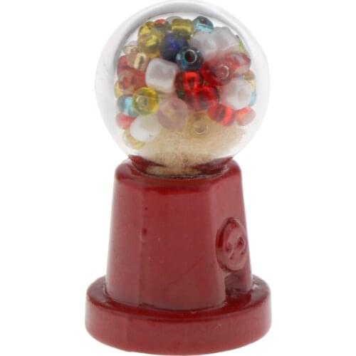 1/12 Mini Candy Jar with Fake Candies Kitchen Table Life Decor Photo Props