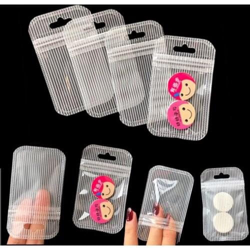 50pcs/lot Long mobile phone case bag, plastic transparent jewelry display bag,clear flat pouches reclosable plastic zip lock bag