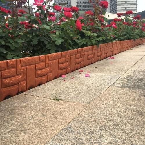 Newly Garden Brick Cement Fence Cement Stone Mold Concrete Flower Courtyard Lawn Mould Maker Gardening Backyard Decor
