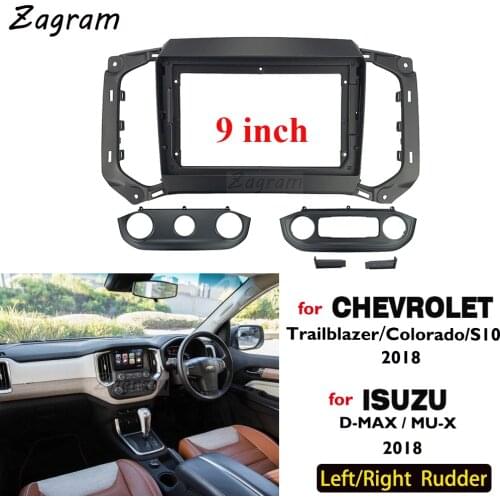 9 Inch 2 Din Car Video DVD Dashboard Audio Panel Fascia Frame for Chevrolet Trailblazer Colorado S10 Isuzu D-MAX MU-X 2018