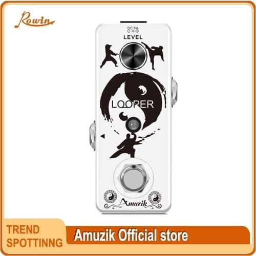 Amuzik LEF-332 Looper Guitar Pedal Unlimited Overdubs 10 Minutes of Looping With USB to Import and Export Loop
