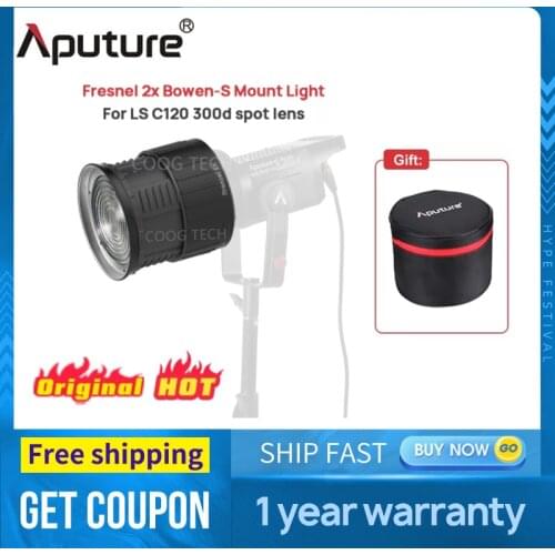 Aputure Fresnel 2x Bowen-S Mount Light A Multi-Functional Light Shaping Tool Shape your Light use for LS C120 300d spot lens