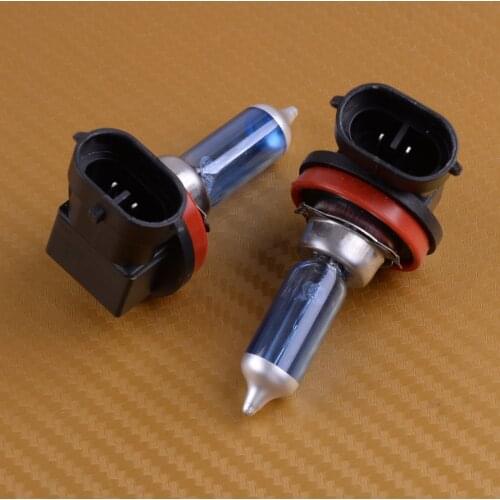 CITALL 2Pcs Super Bright H11 12V 55W Ultra White Fog Halogen Bulb Car Head Light Lamps Universal