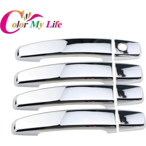 Color My Life ABS Chrome Car Door Handle Cover Doors Protection Trim Sticker for Chevrolet Trax 2011 - 2017 Accessories Parts