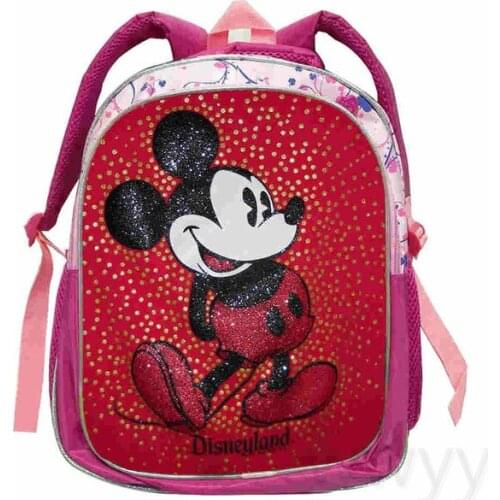 Disney Mickey Mouse Children Lovely Cartoon Print Schoolbag Large Capacity Schoolbag For Primary School student Backpacks