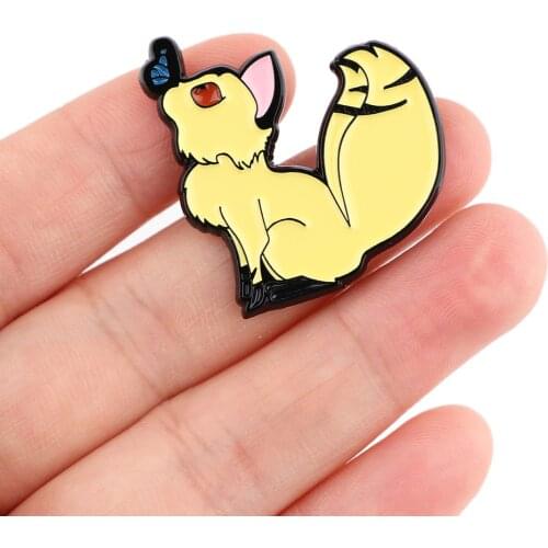 DZ2323 Japanese Anime Manga Fox Anime Enamel Pins Badge Brooch Backpack Bag Collar Lapel Decoration Jewelry Gifts for Friends