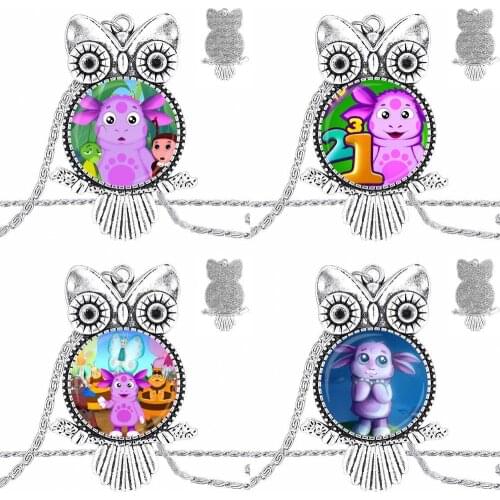 EJ Glaze For Women Party Russian Luntik Glass Pendant Galaxy Pendant Necklace Women Plated Necklaces Jewelry