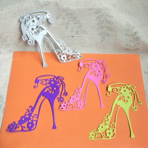 Exquisite metal cutting mold for ladies high heels, scrapbook, DIY photo album, photo frame, decorative card