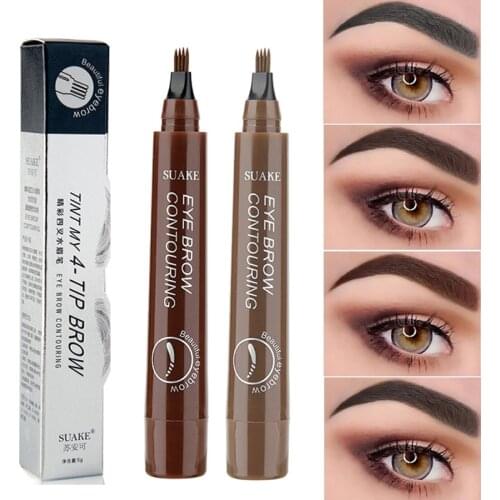 Eyebrow Pencil Waterproof Eyebrow Pen Brown / Black Natural Eye Brow Tint Eyebrow Pen Long Lasting Eye Makeup Beauty Tools