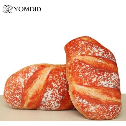 Creative Simulational Plush Bread Shape Pillow funny food nap pillow Plush Nap Cushion kids toy Birthday Gift for Children