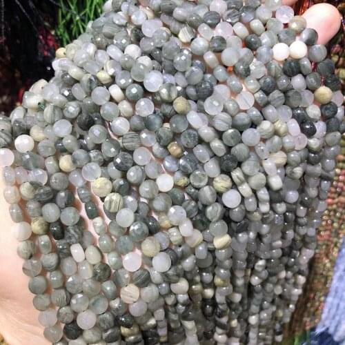 Natural Stone Loose Beads Circular Section Loose Beads For Necklace Bracelet Handiwork Sewing Craft Jewelry Accessory Making