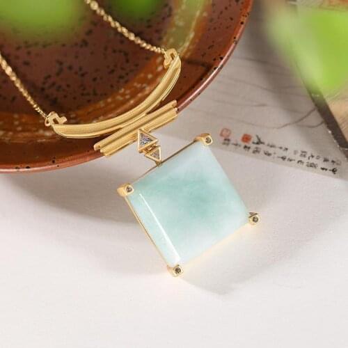 Natural Hetian Jade S925 Sterling Silver Jade Peace Buckle Retro Unique Classical Palace Style Female Dignified Pendant Pendant