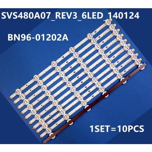LISTWA TV LED SAMSUNG 48" ZESTAW SVS480A07-REV3-6LED-140124 X 10SZT , PANEL : LTA480HJ01 , LTA480HW03 , LTA480HJ02 , LJ07-01202B