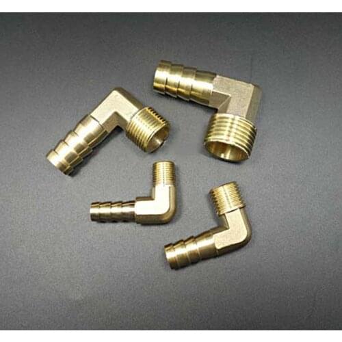 Pagoda Shape Connectors Male Elbow Hose Barb Fitting Hose Tail Brass Pipe Fitting Connector Adapter 8mm Hose Elbow Quick Joint