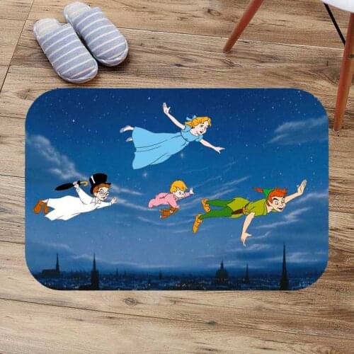 Peter pan Printed Floor Carpet Bathroom Kitchen Entrance 40X60cm/50X80cm Non-slip Door Mat Indoor Outdoor Rugs