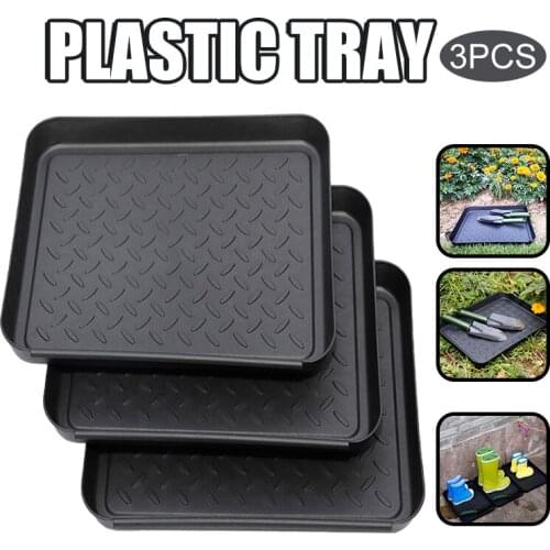 Newly Multifunctional Durable Tray Reusable Pet Feed Bowls Outdoor Waterproof Shoe Tray for Home Garden Courtyard