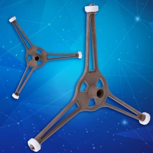 MEXI Microwave Oven Plastic Triangle Shaped Tray Support For 24.5cm Flat Glass Plate