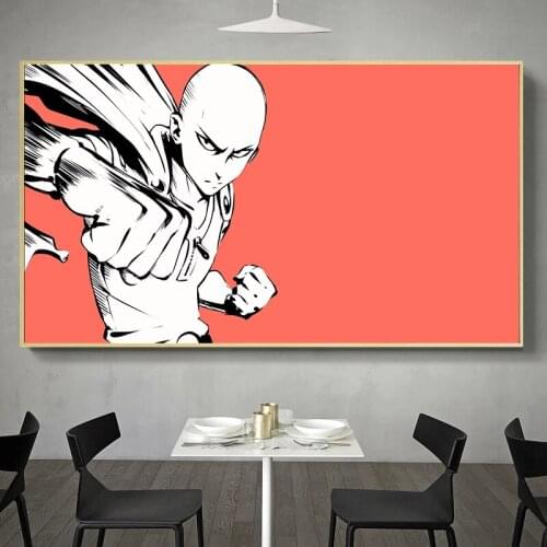 One Punch Man Poster Art Prints Original Canvas Artwork 20 x 28 Inches,No Frame