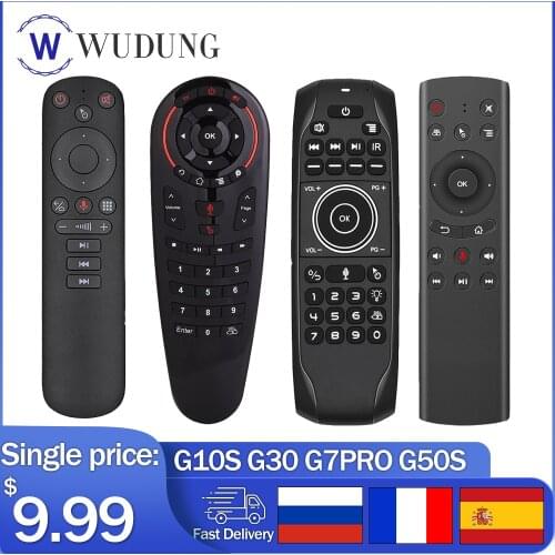 G10 G10SPRO G50S G30S G7PRO Voice Remote Control Air Mouse Gyroscope IR Learning For Android TV Box X96 Max Plus PC