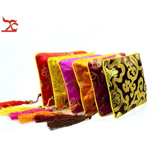 Retail One Piece Small Flower Indian Cotton Jewelry Gift Pouch Silk Jewelry Storage Organizer Bag Gift Bag
