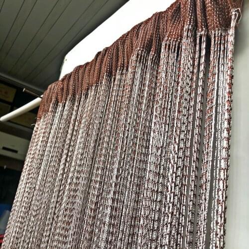 String Door Curtain Kitchen Window Shiny Tassel Line Divider Drape Decor Partition Screen Glass Living Room Decoration Bar Cafe