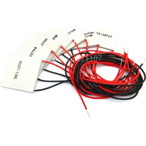 TEC1 12706 TEC Thermoelectric Cooler Peltier TEC1-12705 TEC1-12710 TEC1-12715 40*40MM 12V Peltier Elemente Module