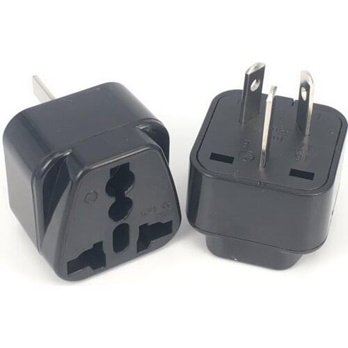 Blakc/White Universal US UK EU to AU Australia Plug Travel Wall AC Power Outlet Adapter Socket Converter White transform plug