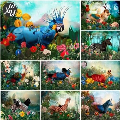 WEIWEI Mythical Beast Full Square/round Diamond Painting Deer 5D Diy Diamond Embroidery Mosaic Kit for Home Decoration Gift New
