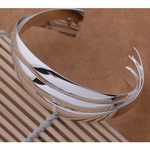 SZ-AB091 Hot Silver Color Gift Women Lady Nice High Quality Fashion Jewelry Three Bracelet /ahoaiyva Bttaklaa