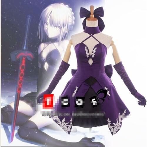 Fate cosplay costume female Altria Pendragon my king black saber cos suit cosplay 2021 New LL