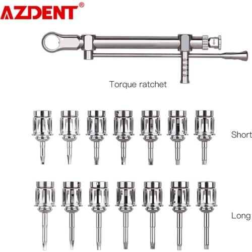 Dental Implant Torque Wrench Ratchet 10-70NCM with Screwdriver Repair Tools Drivers & Wrench Kit