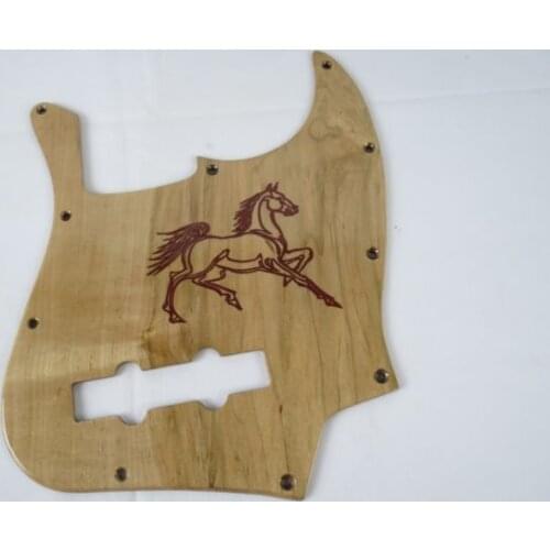 1pcs Hand made maple wood Bass Guitar Pickguard #2123