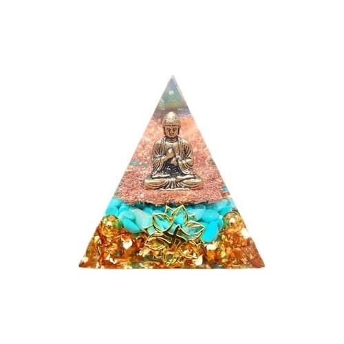 2021 Orgonite Crystal Energy Healing Aura Meditation Sitting Buddha Chakra Decorative Craft Soothe The Soul Drop Shipping