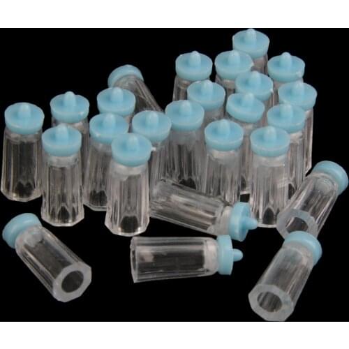 24PCS Small Mini Bottles for Arts & Crafts, Projects, Decoration, Party Favors Blue