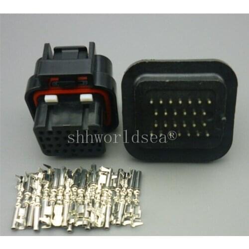 High Quality 26 Way auto computer connector 26 pin car oil gas connector plug female socket 3-1437290-7 Free shipping